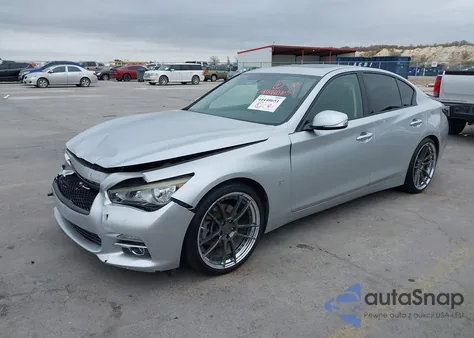 2014 Infiniti Q50 Premium from USA, damaged, VIN JN1BV7AP2EM690349